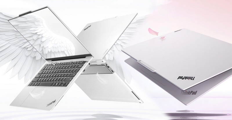 Lenovo представила первый белый ThinkPad — тонкий ноутбук Aura X9 AI Edition