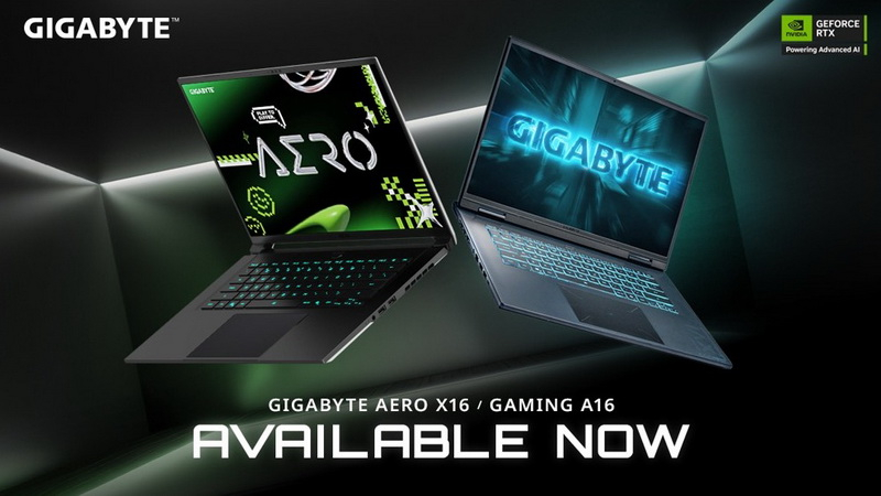 Gigabyte запустила продажи ноутбуков Aero X16 и Gaming A16 для геймеров и создателей контента