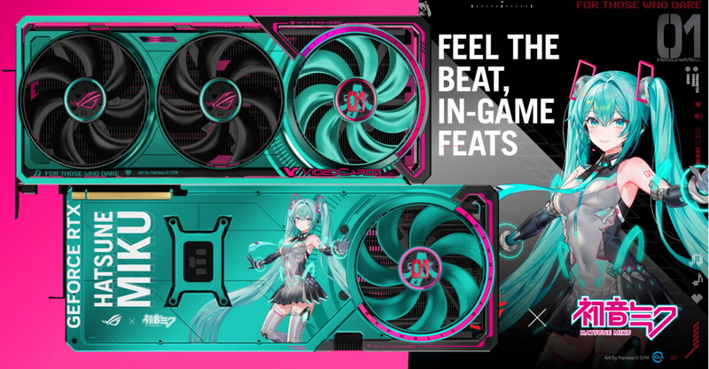 Asus выпустила аниме-видеокарту GeForce RTX 5080 Hatsune Miku Edition за баснословные $2370