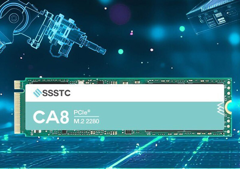 SSSTC представила SSD серии CA8 — первые на рынке индустриальные M.2-накопители с памятью Kioxia BiCS Flash восьмого поколения