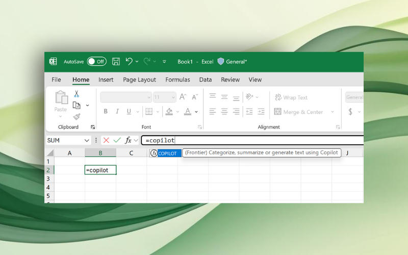 В Microsoft Excel появилась функция COPILOT для автоматического заполнения ячеек и не только
