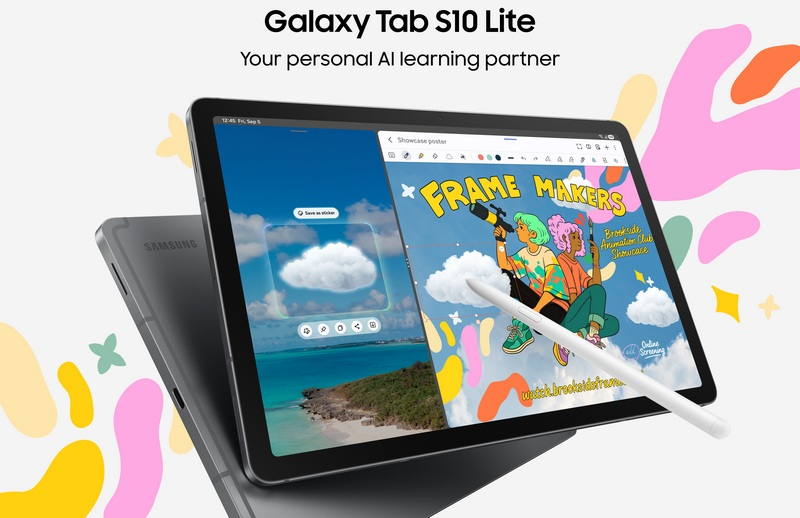 Samsung представила Galaxy Tab S10 Lite — планшет за €399 со стилусом S Pen и большим экраном