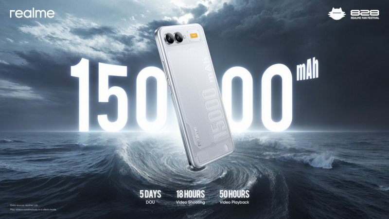 Realme представила тонкий аккумулятор на 15 000 мА·ч и первый в мире смартфон с термоэлектрическим кулером