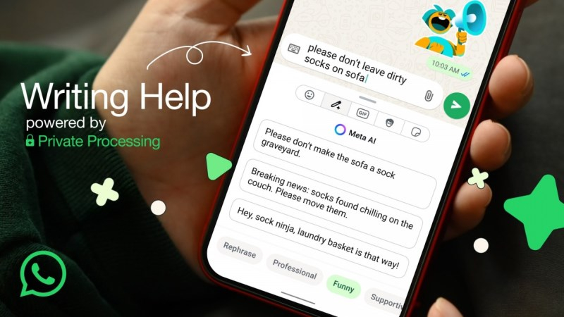 В WhatsApp появился ИИ-помощник по написанию сообщений