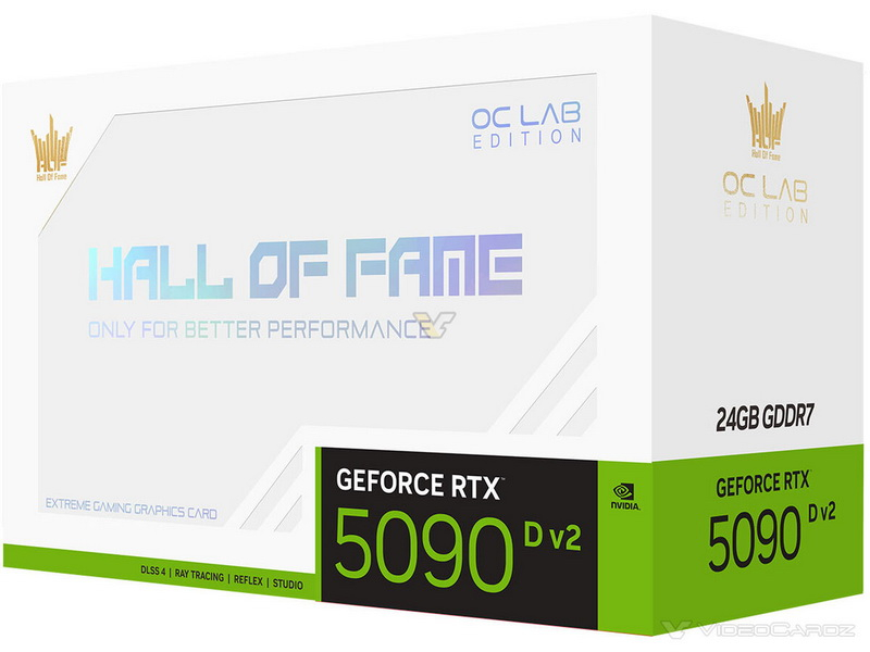 Galax выпустила GeForce RTX 5090D V2 HOF OC Lab Plus-X с умеренным разгоном и 24 Гбайт памяти