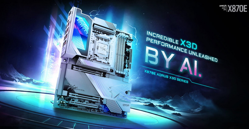 Gigabyte представила оптимизированные для процессоров Ryzen 9000X3D платы X870E Aorus X3D