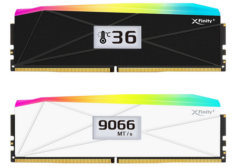 V-Color представила модули памяти XFinity+ DDR5 со встроенным OLED-экраном