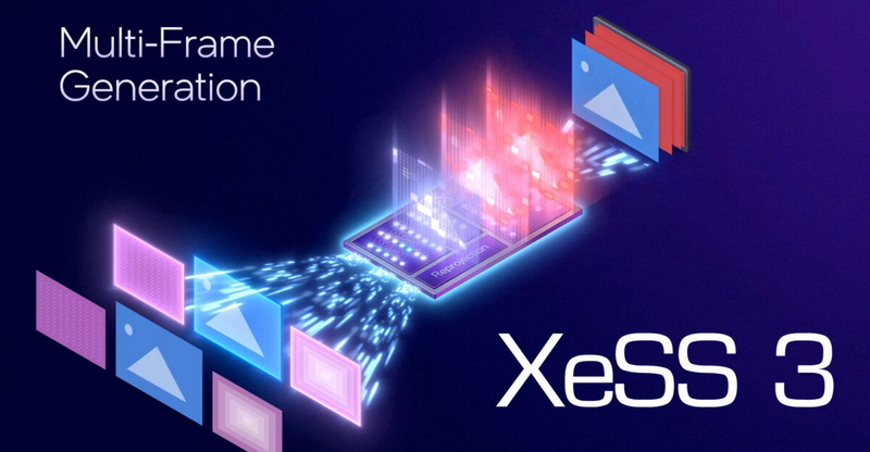 Intel представила апскейлер XeSS 3 и технологию мультикадровой генерации XeSS-MFG