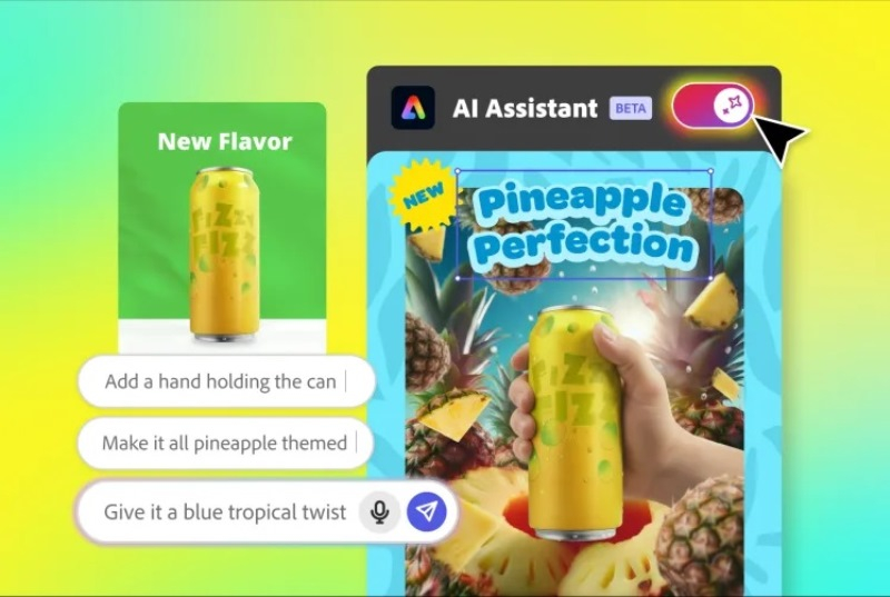 В Adobe Express появился ИИ-помощник, способный самостоятельно редактировать проекты