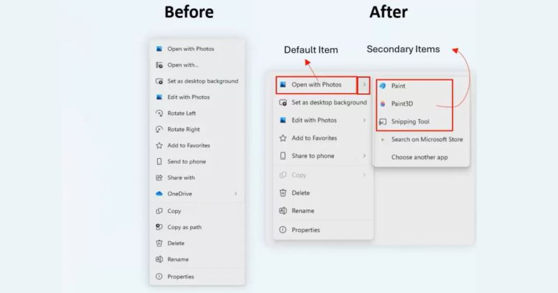 Microsoft признала, что контекстное меню Windows 11 перегружено  это исправят в приложениях WinUI