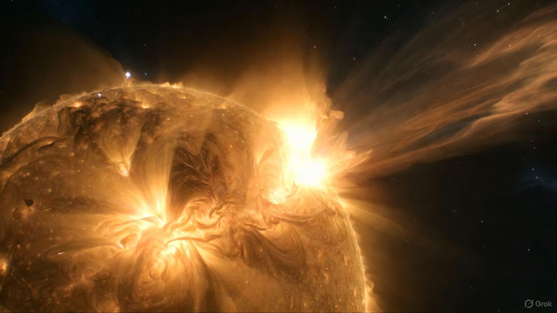 Солнце разошлось не на шутку: в течение суток Земля столкнётся с двумя облаками плазмы