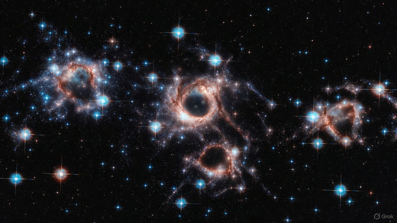 Быстрому появлению сверхмассивных чёрных дыр во Вселенной нашлось простое объяснение