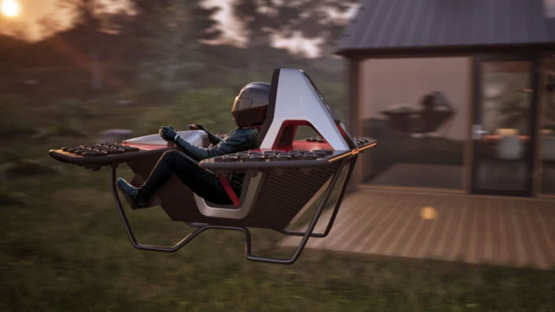 «Гаражная» компания запустила предзаказ на одноместный летающий мотоцикл с предоплатой в $999