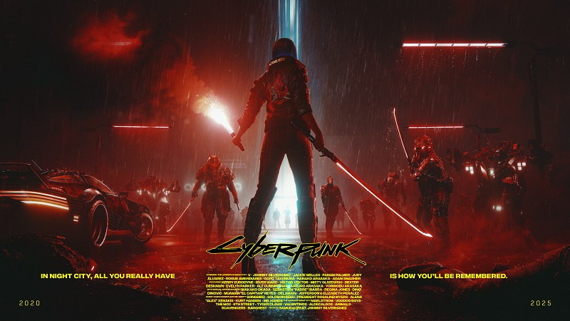 Cyberpunk 2077 исполнилось пять лет CD Projekt Red показала ностальгический трейлер