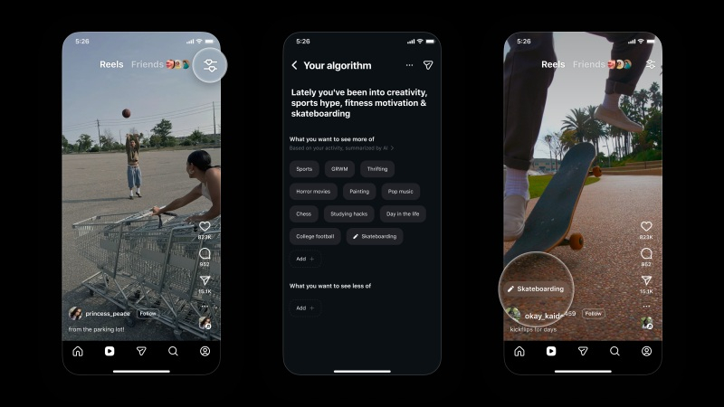 В I*******m теперь можно настраивать алгоритмы Reels под свои предпочтения