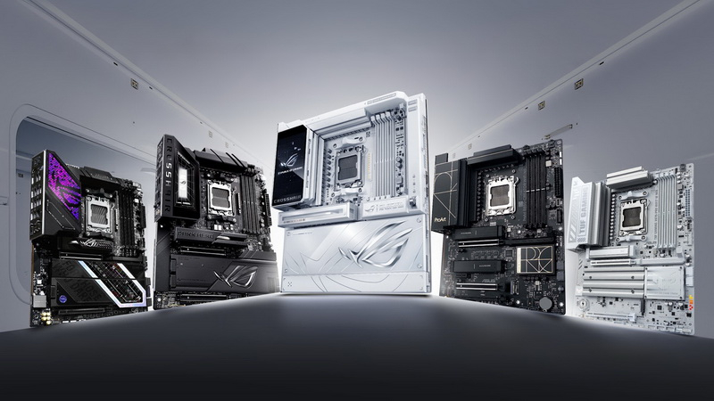 Asus представила плату ROG Crosshair X870E Glacial с огромным экраном и скрытыми PCIe, а также ROG Crosshair X870E Dark Hero