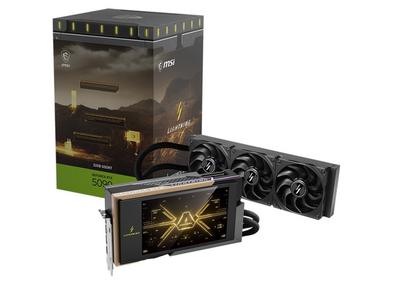 MSI выпустит сразу три версии сверхмощной GeForce RTX 5090 Lightning: X, Z и OCER  последняя в открытой продаже не появится