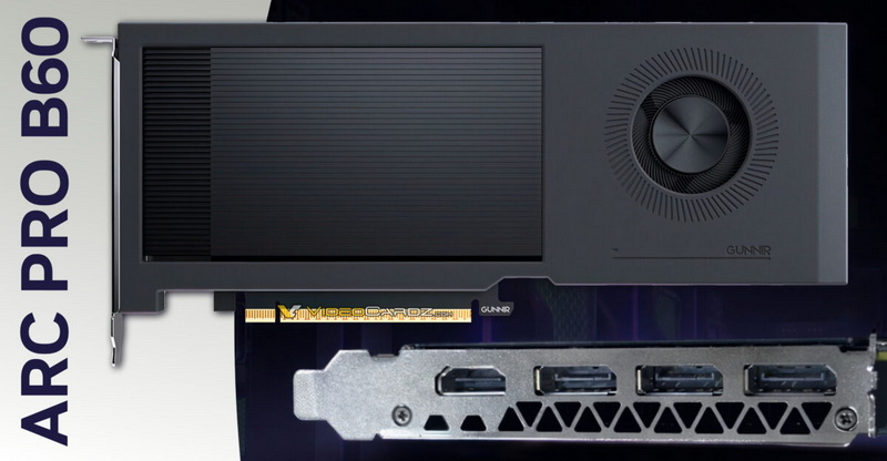 Gunnir&nbsp; и Sparkle выпустили профессиональные видеокарты Intel Arc Pro B60 по цене от $745
