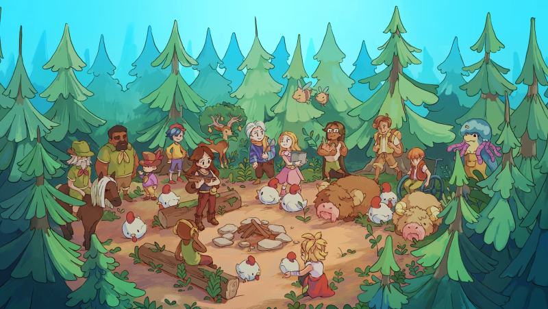 В уютном симуляторе Farming Camp фермеры-подростки будут выяснять между собой отношения и развивать хозяйство