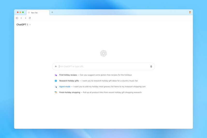 В ИИ-браузере ChatGPT Atlas появились Действия и функция извлечения временных меток из видео
