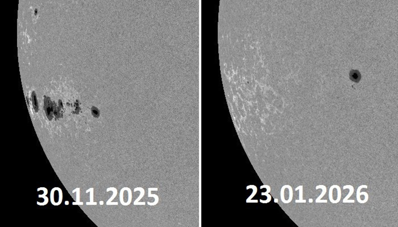 На Солнце по-тихому исчезло крупнейшее скопление пятен  обошлось без бури