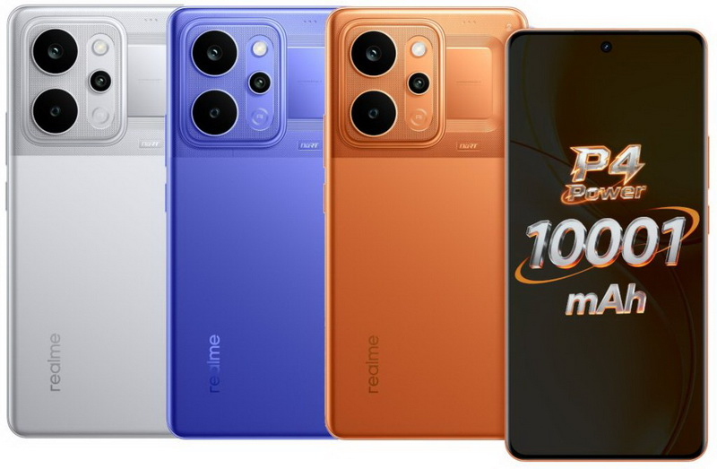 Первый массовый смартфон с батареей на 10 001 мАч  представлен Realme P4 Power за $260
