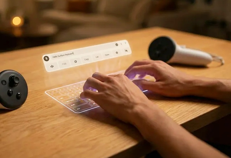 Surface без Microsoft: M**a представила виртуальные клавиатуру и тачпад для Quest 3