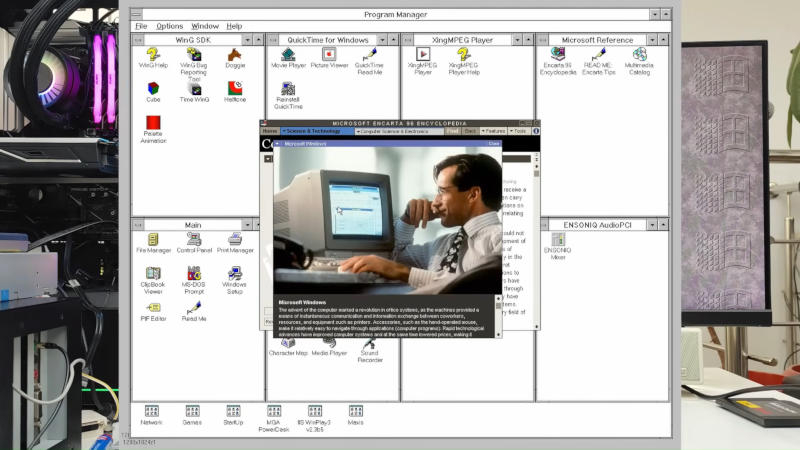 ���������&nbsp; ��������� Windows 3.1x �� ��������� 2025 ���� � � ��� ���������� c�Ryzen 9 9900X �RTX 5060 Ti