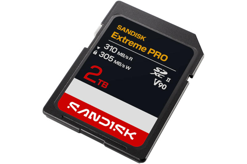 Sandisk представила SD-карту памяти Extreme Pro UHS-II на 2 Тбайт за $2000