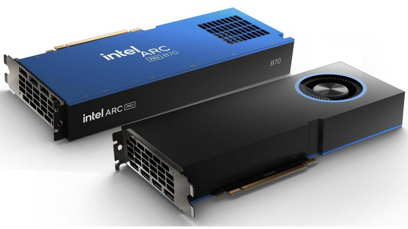 Intel&nbsp; ��������� ������� � ���������� ���������������� ��������� Arc Pro B70 � Arc Pro B65