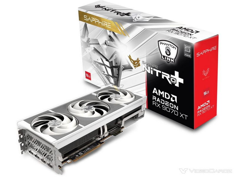 Sapphire выпустила беспроводные видеокарты Nitro Radeon RX 9070 XT PhantomLink на мировой рынок