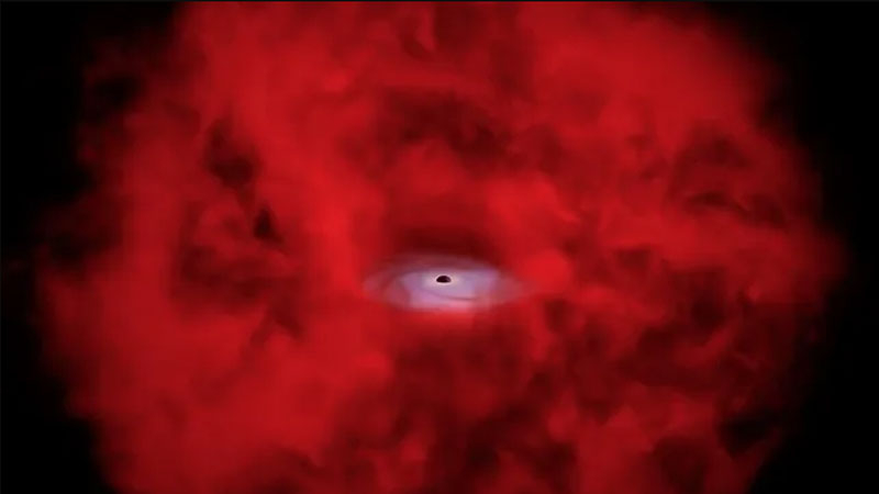 Учёные близки к разгадке тайны маленьких красных точек в глубинах Вселенной  Уэбб засёк у одной из них признаки чёрной дыры