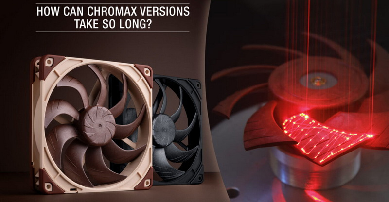 Noctua объяснила, почему чёрные вентиляторы выходят позже стандартных бежево-коричневых