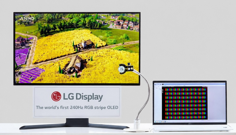 LG начала массово выпускать первые в мире OLED-дисплеи RGB Stripe с 4К и 240 Гц