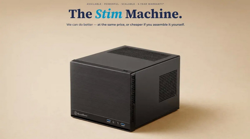 Французский ретейлер подшутил над Steam Machine за 1039, предложив свою Stim Machine c RX 9060 XT чуть дешевле