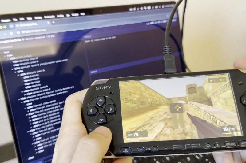 Энтузиаст создал клон Counter-Strike и запустил его на оригинальной Sony PSP