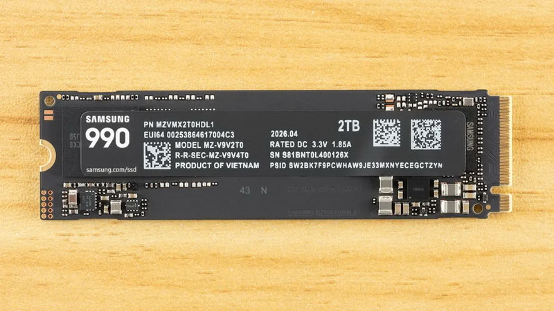 «Антикризисные» SSD Samsung 990 поступили в продажу — от $270 за 1 Тбайт