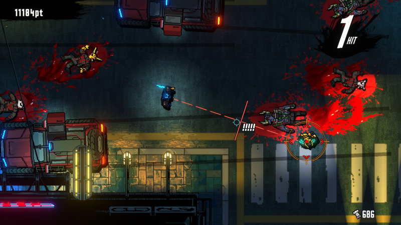 Рецензия на Kusan: City of Wolves — фанатский наследник Hotline Miami