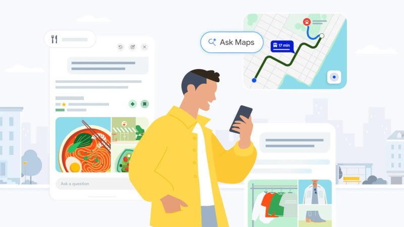 Google Карты: ИИ заказывает еду и подбирает отели