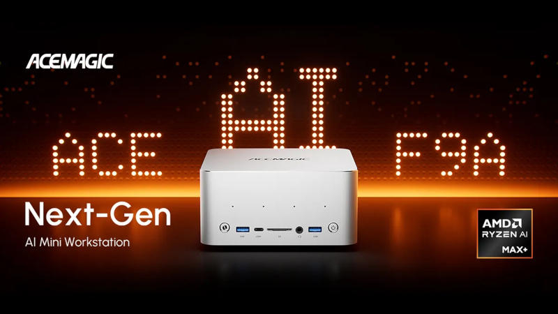 Анонсирован Acemagic F9A — один из первых мини-ПК на AMD Ryzen AI Max+ PRO 495 со 192 Гбайт памяти