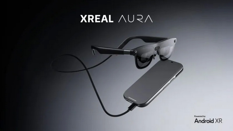 Xreal представила Aura — лёгкие очки на Android XR с Gemini, приложениями и ценой от $1279