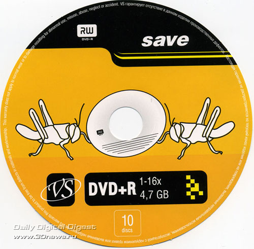 VS DVD+R 16x 