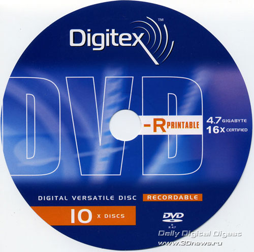 DIGITEX DVD-R 16x printable 