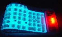  Illuminated Flexible Silicone Keyboard 