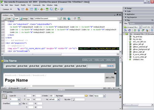  Macromedia Dreamweaver MX 2004 