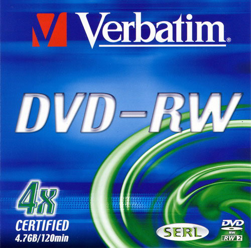  VERBATIM DVD-RW 4x 