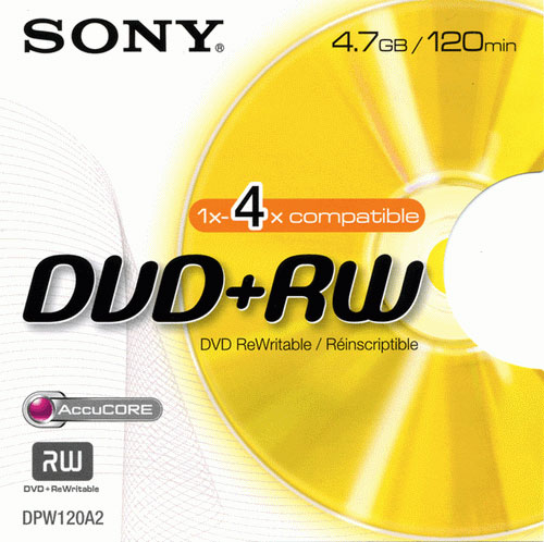  SONY DVD+RW 4x 