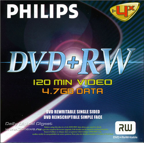 Philips DVD+RW 4x 