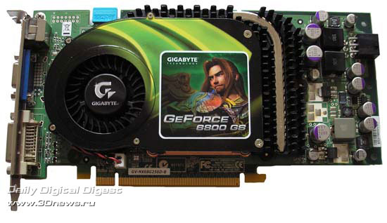  GigaByte GeForce 6800GS спереди 