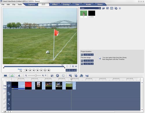  Ulead Video Studio 10 редактирование видео вставка изображения 
